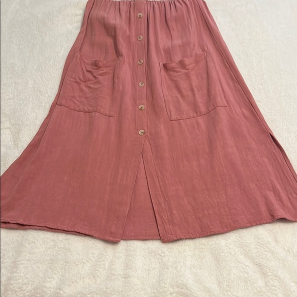 Pink Smocked Tiered Sundress - Picture 4 of 7